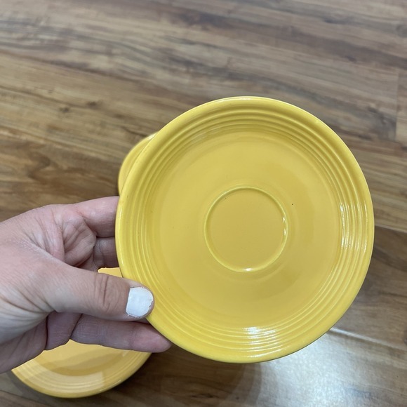 Set of 3 Vintage Fiesta Ware HLC Homer Laughlin China‎ Saucers/Plates 6" - Picture 5 of 9